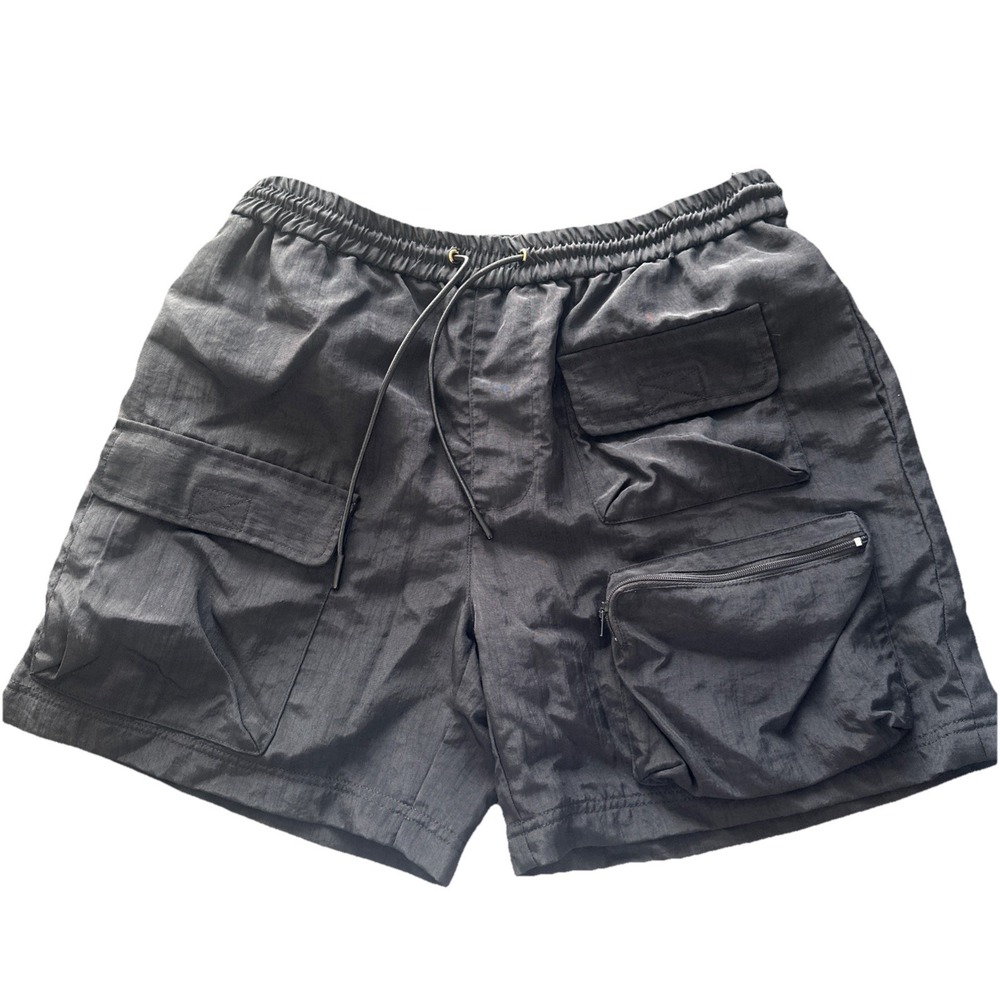 Richie Le Collection Cargo Shorts Sz S Utility RLC Pockets Drawstring Lined